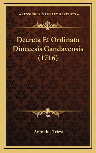 Decreta Et Ordinata Dioecesis Gandavensis (1716)