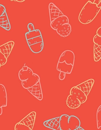 Ice Cream Notebook: Dessert Notebook Lined Ruled Page For Kids Teens Girl Women Great For Writing Kawaii Diary Note Pad Composition Book Journal (Large, 8.5 x 11 Inches(11 Ice Cream Notebook)