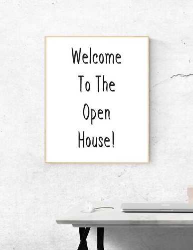 Welcome To The Open House!: Visitor Registration Book - Real Estate Brokers, Estate Agents, Home Sellers & FSBO Supplies