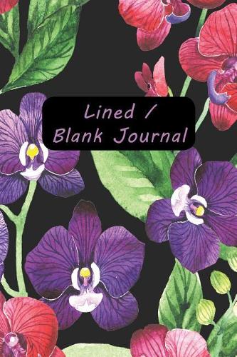 Lined / Blank Journal: Watercolor Orchids Desk Set