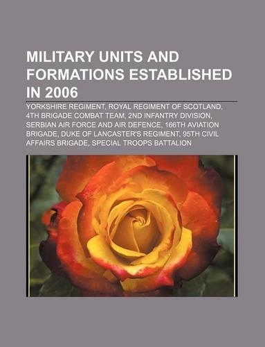 Military Units and Formations Established in 2006