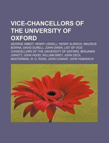 Vice-Chancellors of the University of Oxford