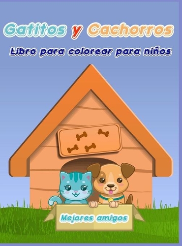 Libro para Colorear de Gatitos y Cachorros para Niños