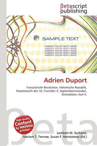 Adrien Duport: (German)