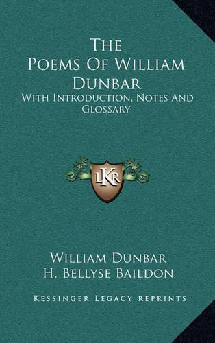 The Poems of William Dunbar