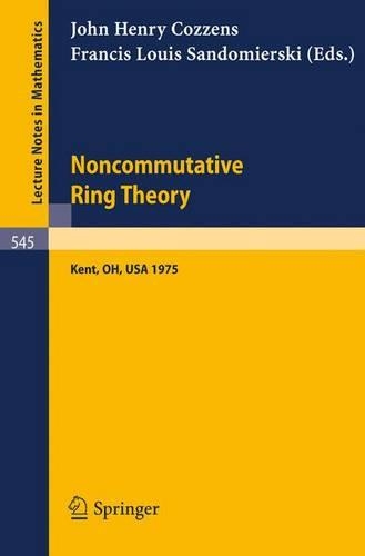 Noncommutative Ring Theory