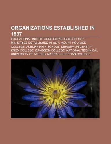 Organizations Established in 1837