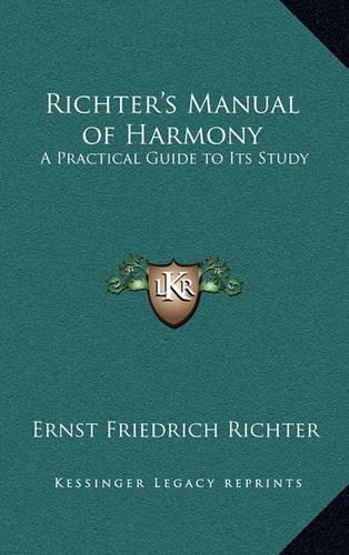 Richter's Manual of Harmony