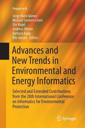 Advances and New Trends in Environmental and Energy Informatics