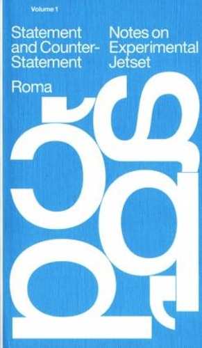 Experimental Jetset - Statement and Counter-Statement. with Automatically Arranged Alphabets Zine