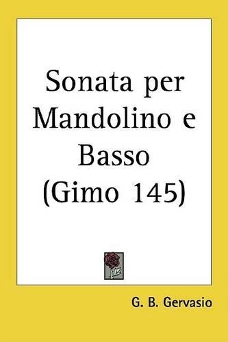 Sonata Per Mandolino E Basso (Gimo 145)