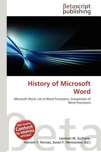 History of Microsoft Word