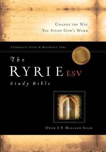 ESV Ryrie Study Bible Calfskin Leather Black Red Letter, The
