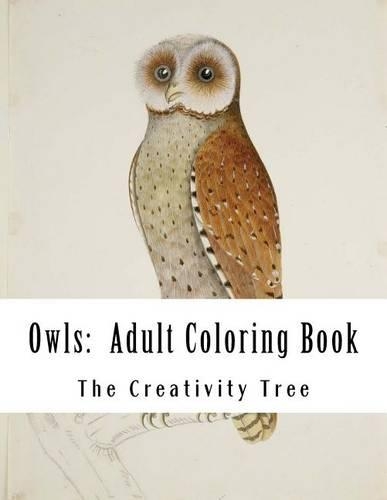 Owls: Adult Coloring Book(English)