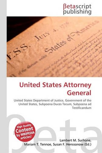 United States Attorney General: (English)