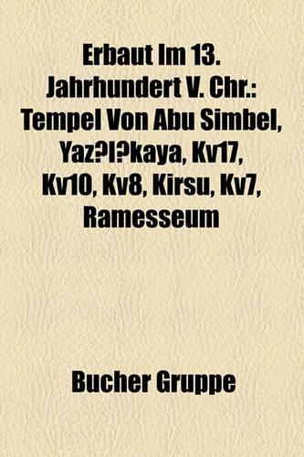 Erbaut Im 13. Jahrhundert V. Chr.