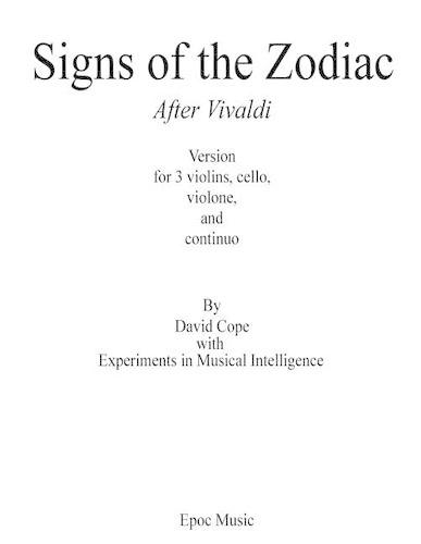 Signs of the Zodiac: After Vivaldi(English)