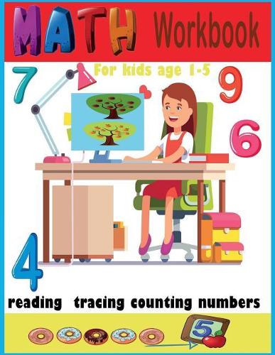 Math Workbook for Kids age 1-5 Reading Tracing Counting Numbers