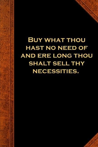 2019 Weekly Planner Ben Franklin Quote Necessities Vintage Style: 2019 Planners Calendars Organizers Datebooks Appointment Books Agendas