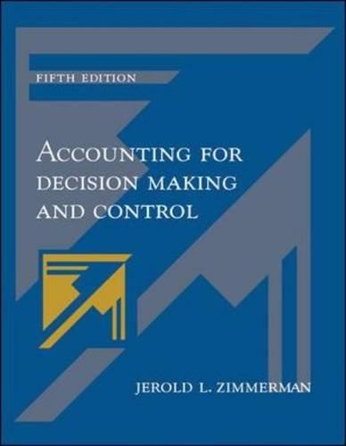 Accounting for Decision Making and Control