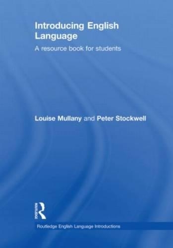 Introducing English Language: A Resource Book for Students(Routledge English Language Introductions)