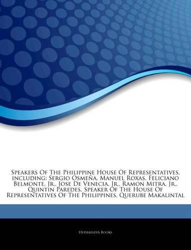 Articles on Speakers of the Philippine House of Representatives, Including