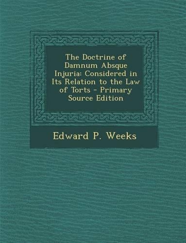 Doctrine of Damnum Absque Injuria