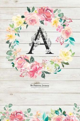 My Personal Journal: Cute & Trendy a Monogram on Light Wood