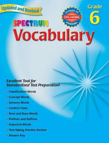 Vocabulary, Grade 6: Grade 6(Spectrum)