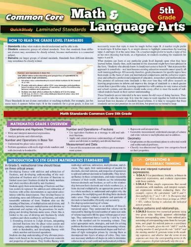 Ccss: Math & Language Arts - 5Thgrade