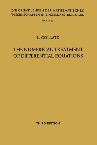 The Numerical Treatment of Differential Equations