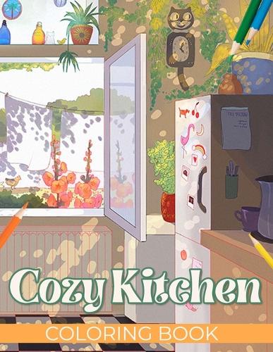 Cozy Kitchen Coloring Book