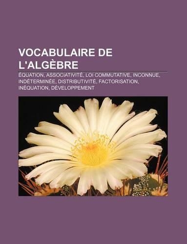Vocabulaire de L'Algebre