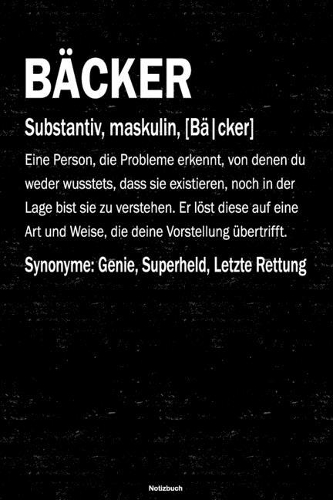 Bäcker Notizbuch