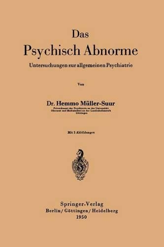 Das Psychisch Abnorme