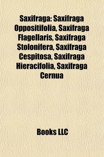 Saxifraga: Saxifraga Oppositifolia, Saxifraga Flagellaris, Saxifraga Stolonifera, Saxifraga Cespitosa, Saxifraga Hieracifolia, Saxifraga Cernua(English)