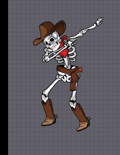 Dabbing Skeleton Cowboy Notebook