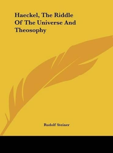 Haeckel, the Riddle of the Universe and Theosophy