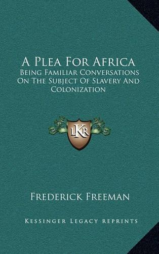 A Plea for Africa a Plea for Africa