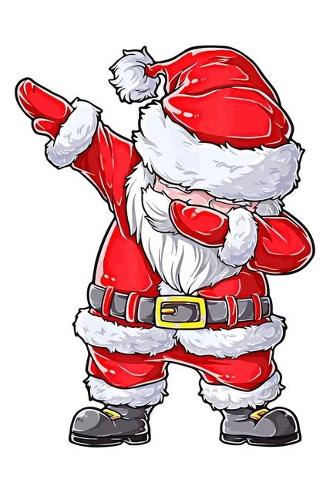 Christmas Dabbing Santa Claus Notebook: Santa Claus Lover Lined Paper Notebook - College Ruled, 6x9 inches with 120 pages - Funny Christmas Lover Gift