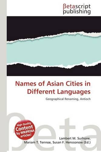 Names of Asian Cities in Different Languages