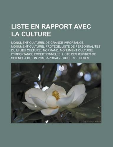 Liste En Rapport Avec La Culture