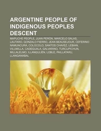 Argentine People of Indigenous Peoples Descent