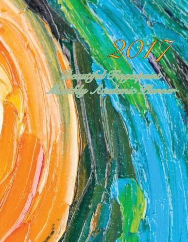 2017 Beautiful Fingerpaint Monthly Academic Planner