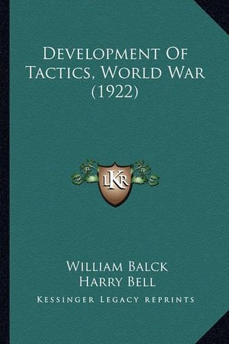 Development Of Tactics, World War (1922)