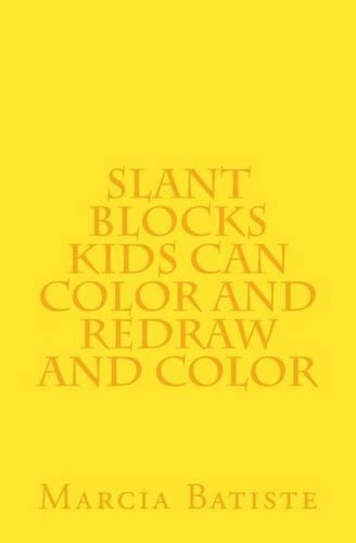 Slant Blocks Kids can Color and Redraw and Color