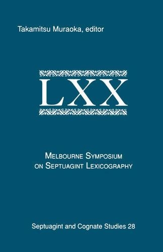 Melbourne Symposium on Septuagint Lexicography
