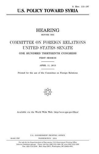 U.S. policy toward Syria