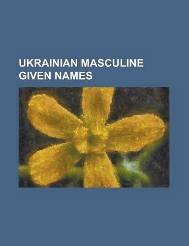 Ukrainian Masculine Given Names