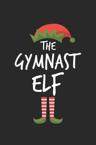Funny Gymnast Elf Christmas Notebook Gift
